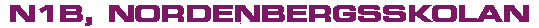 N1b, Nordenbergsskolan